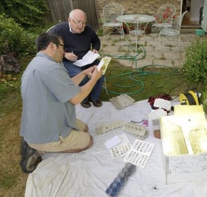 In de tuin met Mike McCarthy - foto Rollin Verlinde